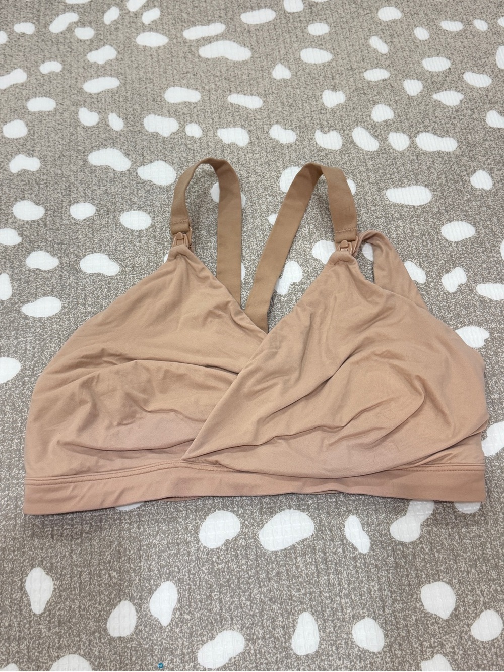 Spanx Bra-llelujah Nursing Bra breastfeeding wireless Racerback Cafe AuLait Nude - Picture 2 of 6